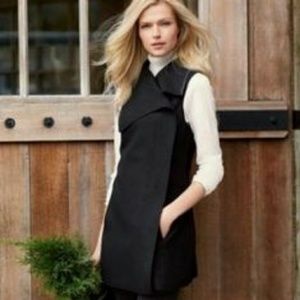 Pendleton tami tunic vest red black large NWT